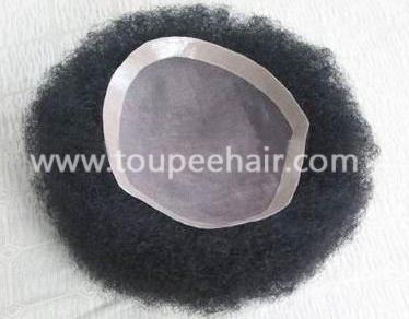 Afro curl toupee for black men TH140