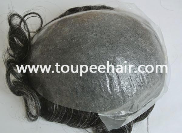 Customized All v-looped invisible knots Super thin skin Toupee TH121