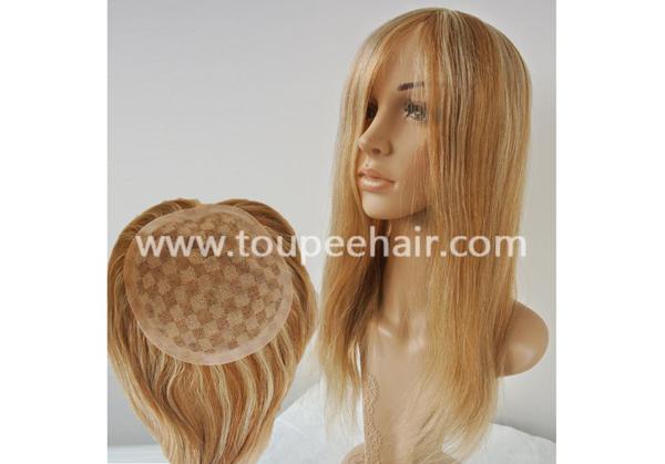 Women blonde color hair systems